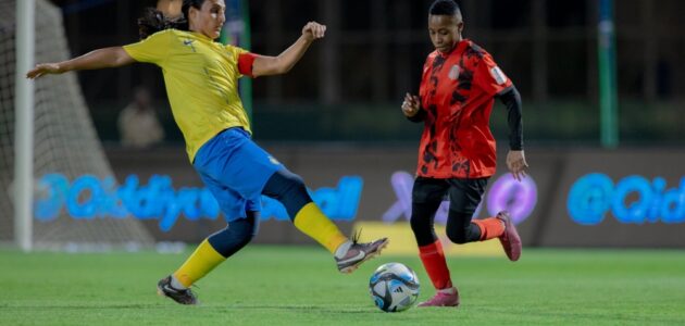 سيدات النصر ينتصرن على الرياض بثلاثية بافتتاح الدورى الممتاز